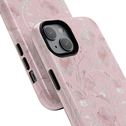 Phone Case - Pink Flora | MagSafe iPhone Case