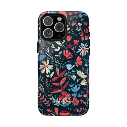 iPhone 16 Pro Max Glossy Phone Case - Twilight Petals | MagSafe iPhone Case