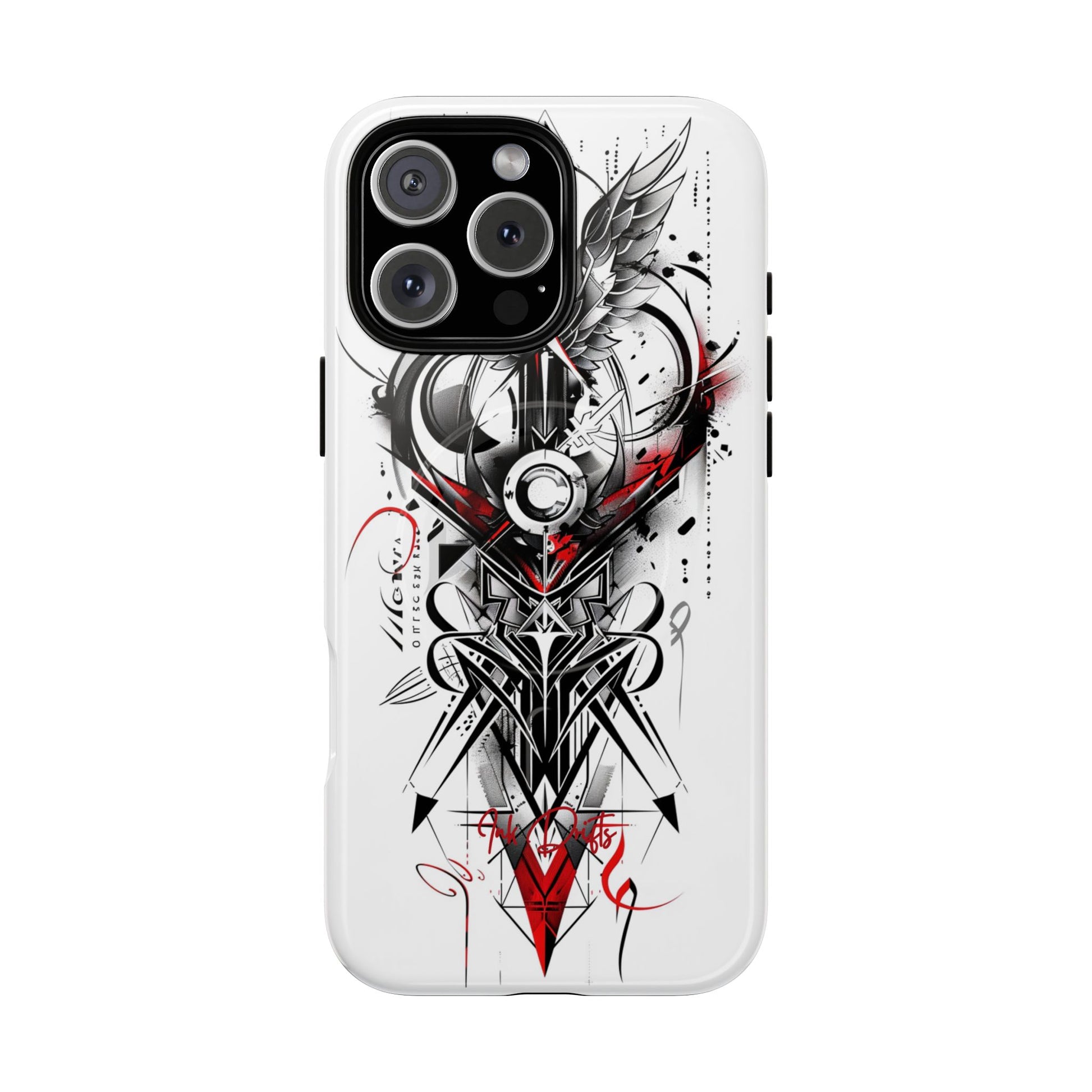 iPhone 16 Pro Max Glossy Phone Case - Cyber Sigil | MagSafe iPhone Case