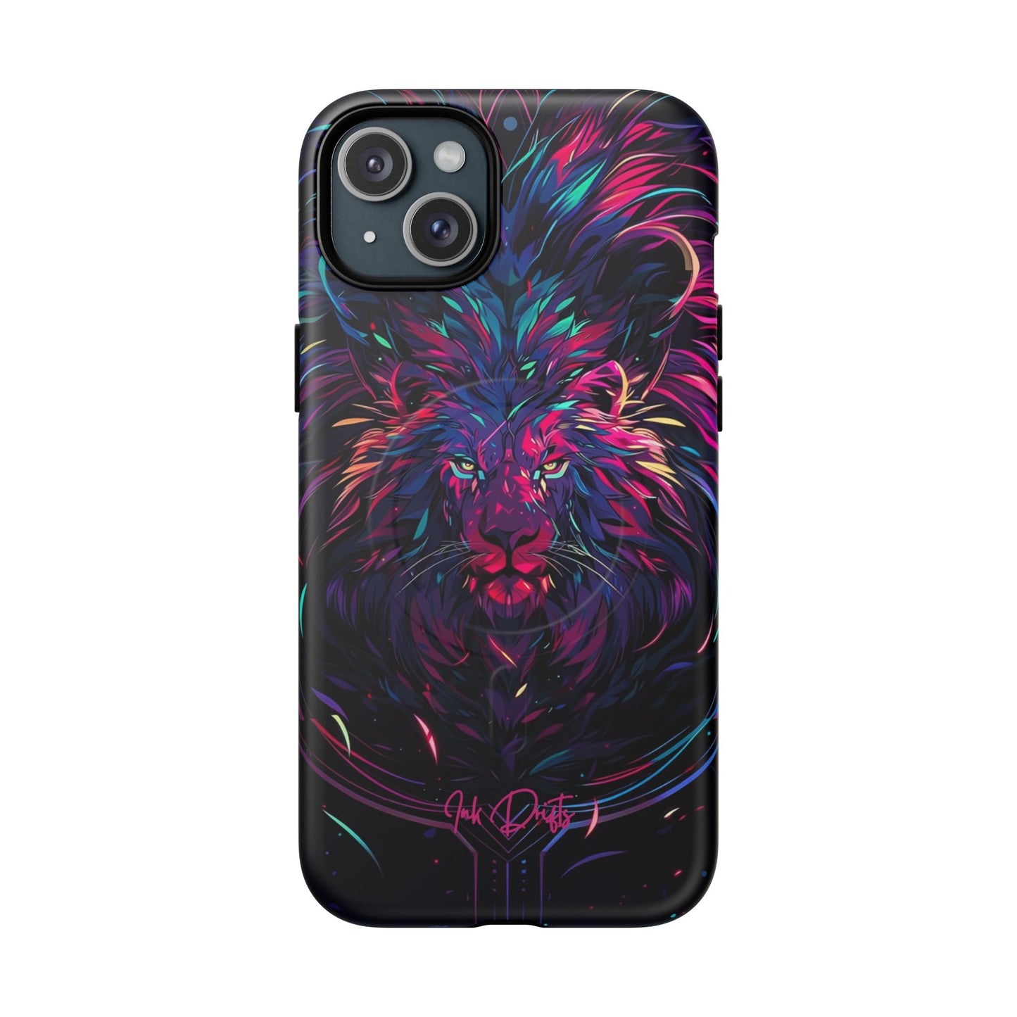 iPhone 15 Plus Matte Phone Case - Neon Majesty | MagSafe iPhone Case