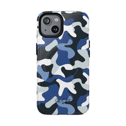 iPhone 14 Glossy Phone Case - Arctic Camo | MagSafe iPhone Case