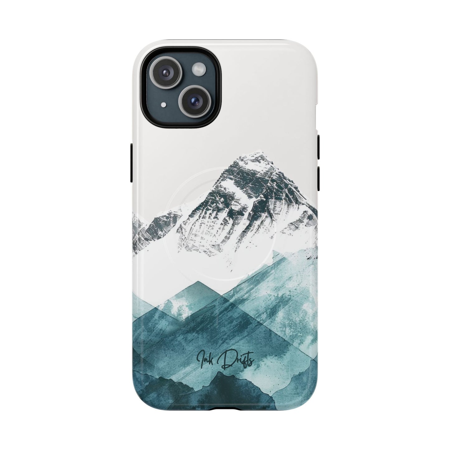 iPhone 15 Plus Glossy Phone Case - Alpine Serenity | MagSafe iPhone Case