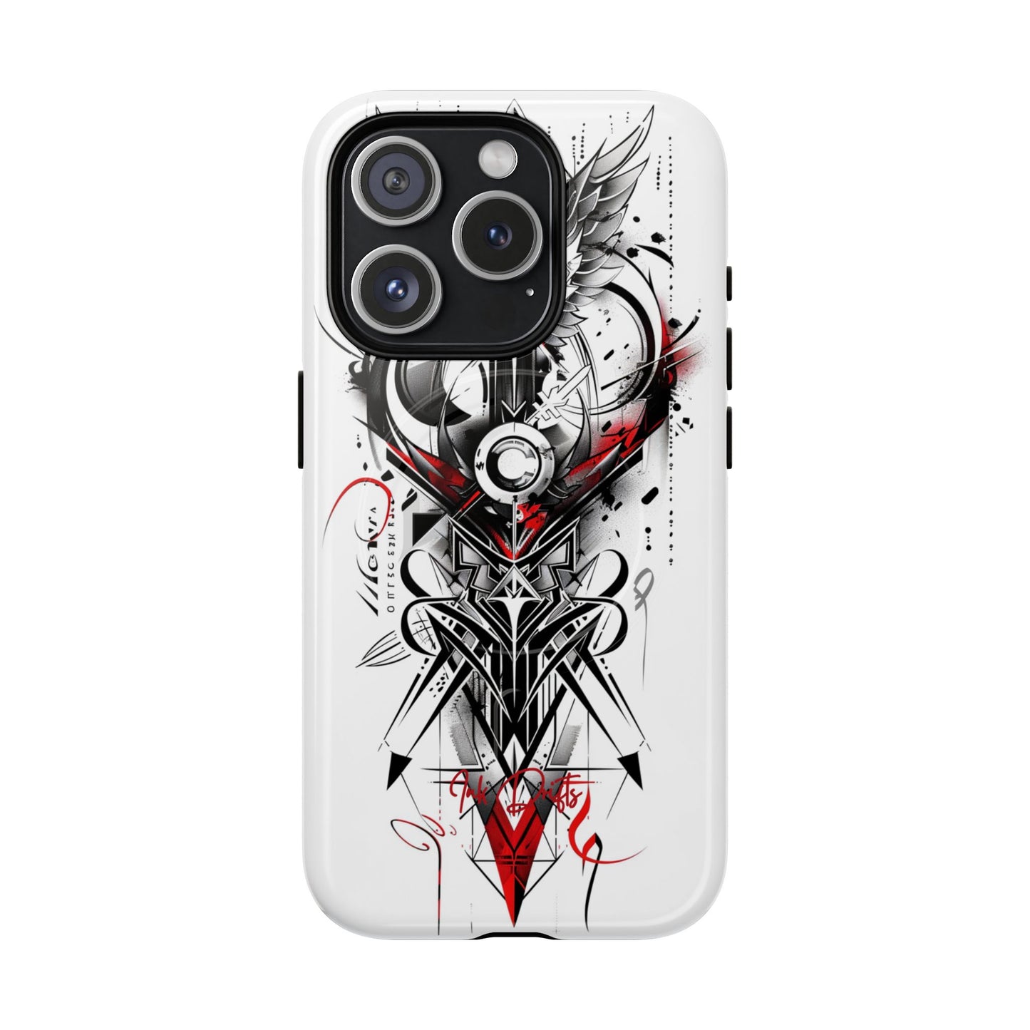 iPhone 15 Pro Glossy Phone Case - Cyber Sigil | MagSafe iPhone Case