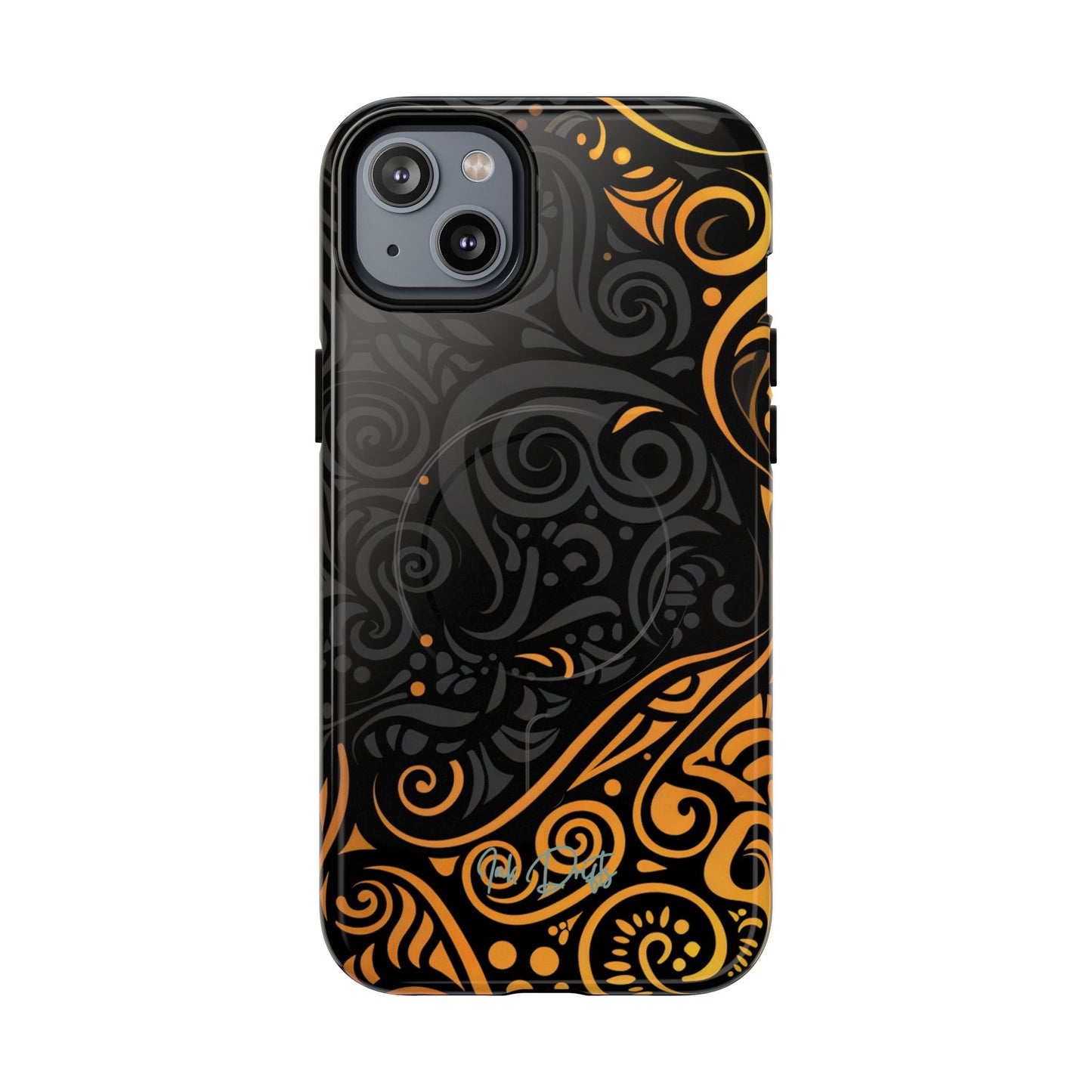 iPhone 14 Plus Glossy Phone Case - Sun Eclipse | MagSafe iPhone Case