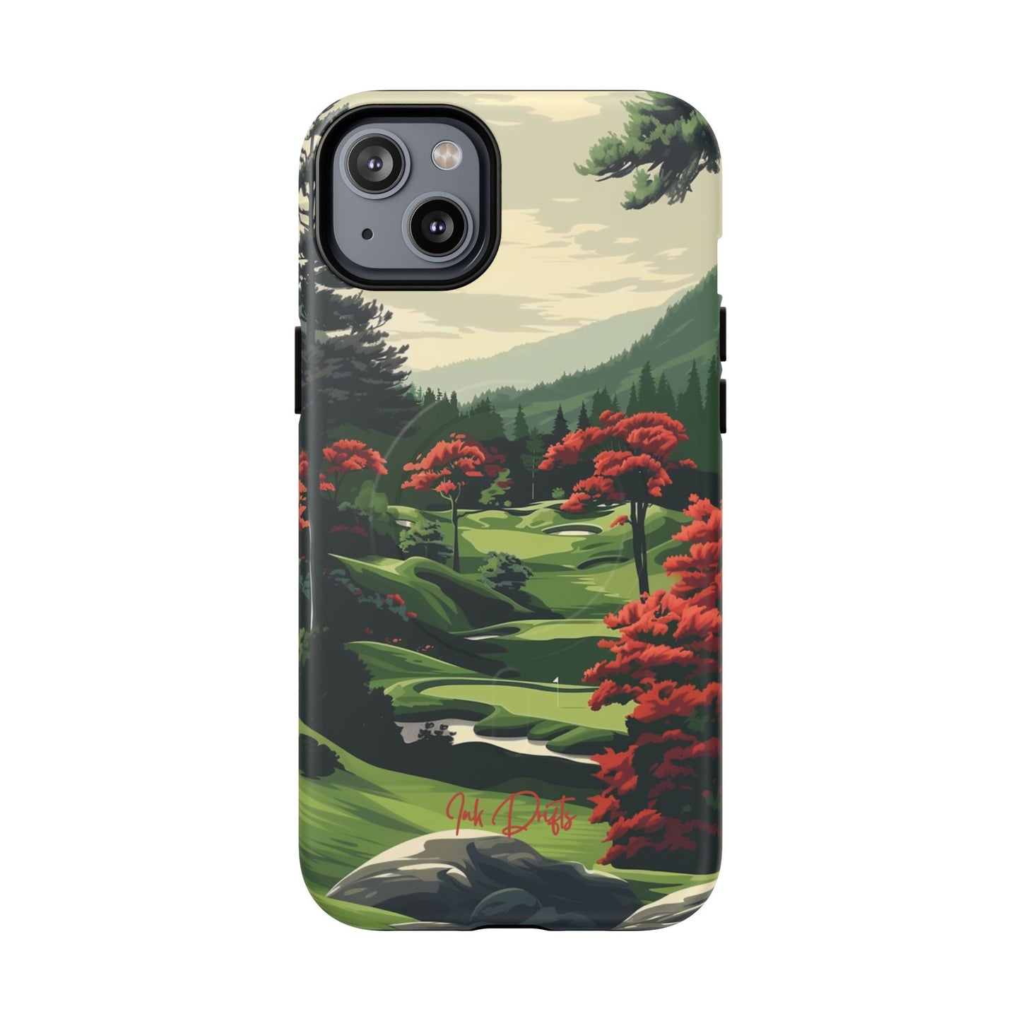 iPhone 14 Plus Matte Phone Case - Tranquil Hills | MagSafe iPhone Case