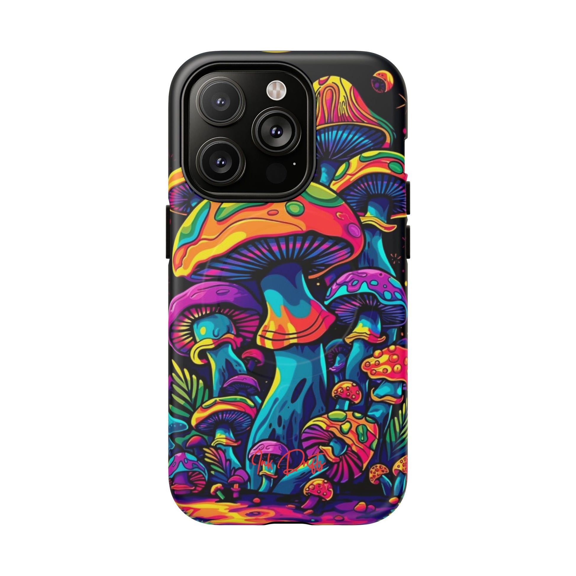 iPhone 14 Pro Matte Phone Case - Psychedelic Fungi | MagSafe iPhone Case