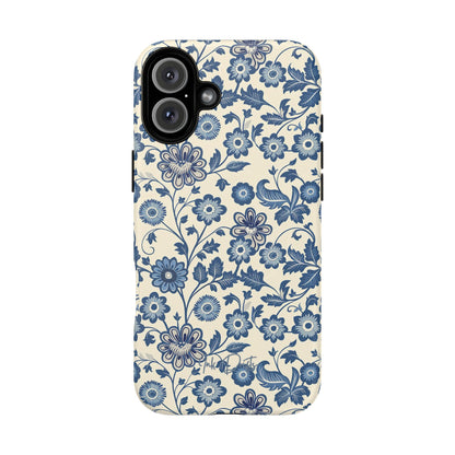 iPhone 16 Plus Matte Phone Case - Colonial Garden | MagSafe iPhone Case