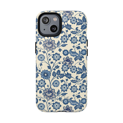 iPhone 14 Glossy Phone Case - Colonial Garden | MagSafe iPhone Case