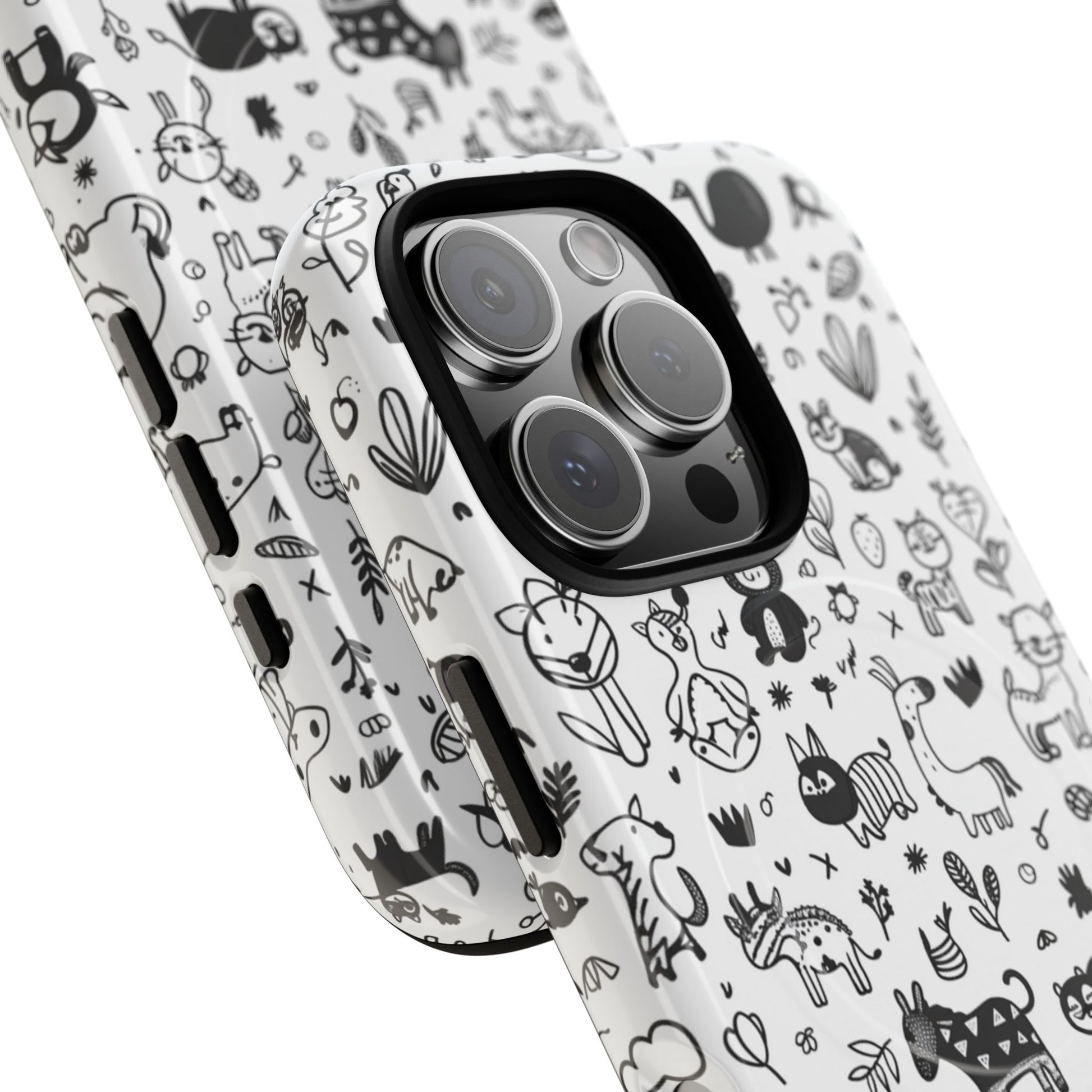 Phone Case - Doodle Zoo | MagSafe iPhone Case