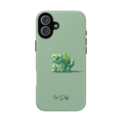 iPhone 16 Plus Matte Phone Case - Pixel Bulbasaur | MagSafe iPhone Case