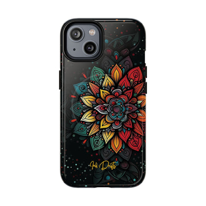 iPhone 14 Glossy Phone Case - Mandala Radiance | MagSafe iPhone Case