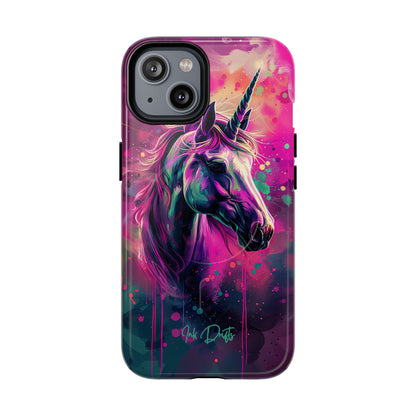 iPhone 14 Glossy Phone Case - Mystic Unicorn | MagSafe iPhone Case