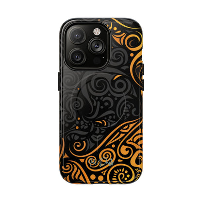 iPhone 14 Pro Glossy Phone Case - Sun Eclipse | MagSafe iPhone Case