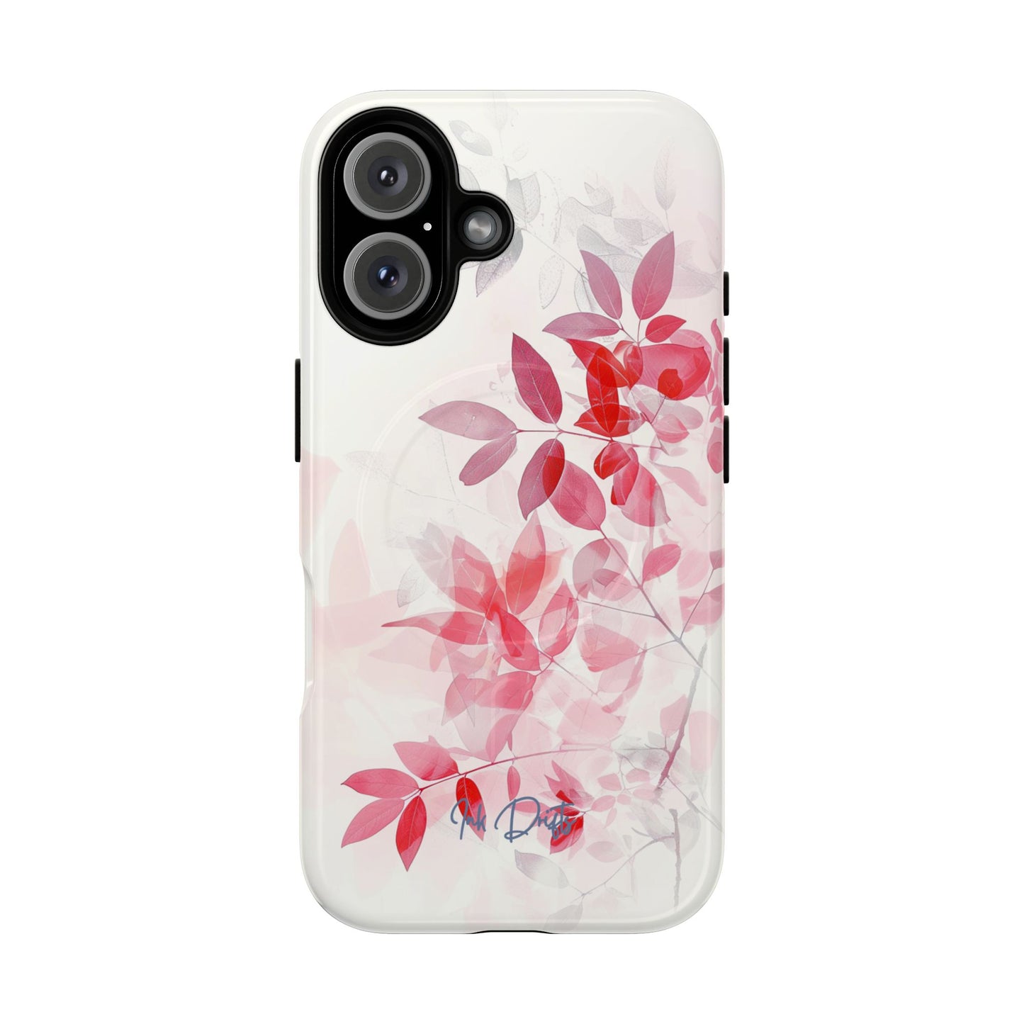 iPhone 16 Glossy Phone Case - Whispering Leaves | MagSafe iPhone Case