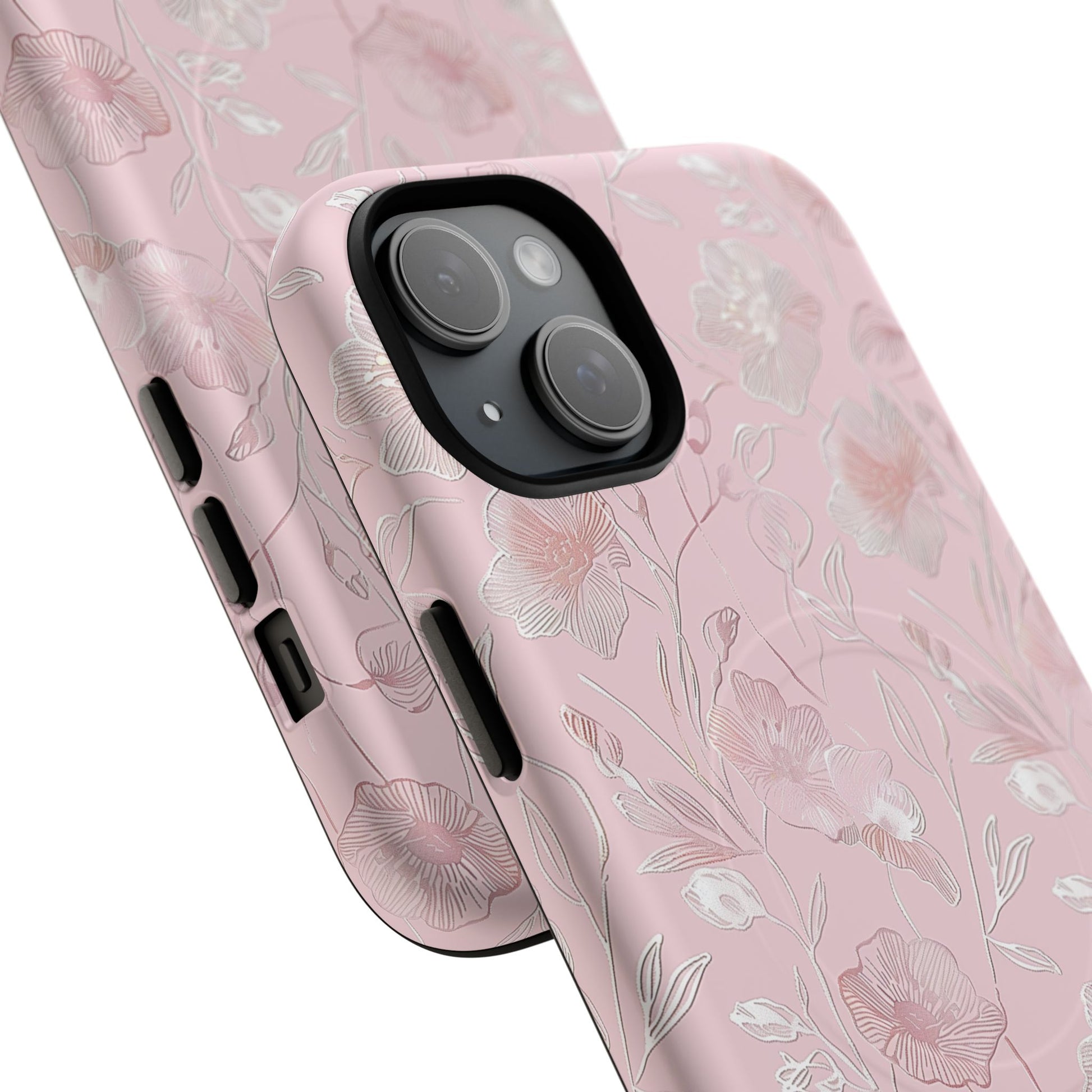 Phone Case - Pink Flora | MagSafe iPhone Case