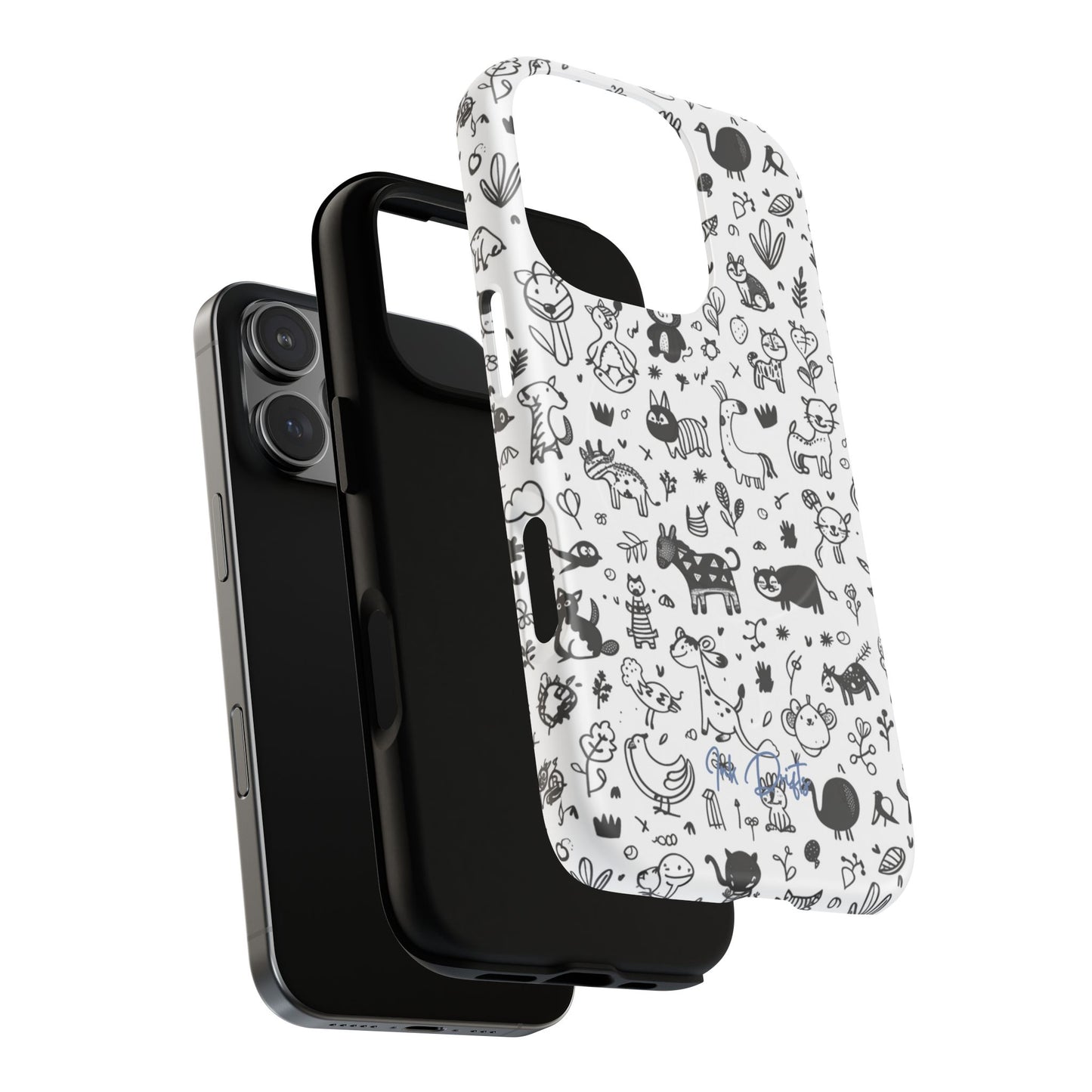 Phone Case - Doodle Zoo | MagSafe iPhone Case