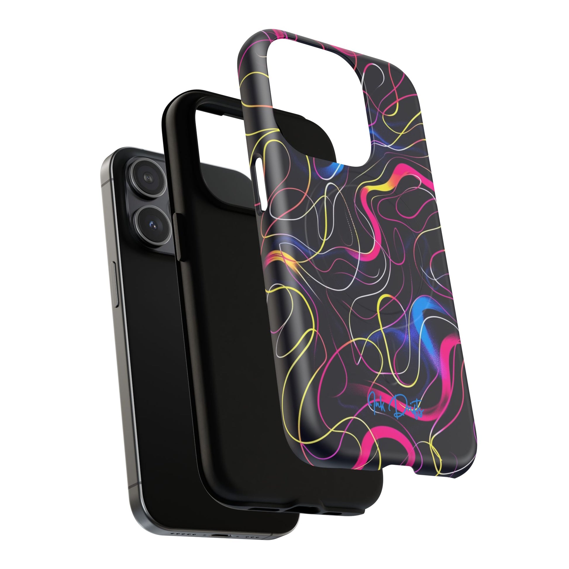 Phone Case - Neon Tangles | MagSafe iPhone Case