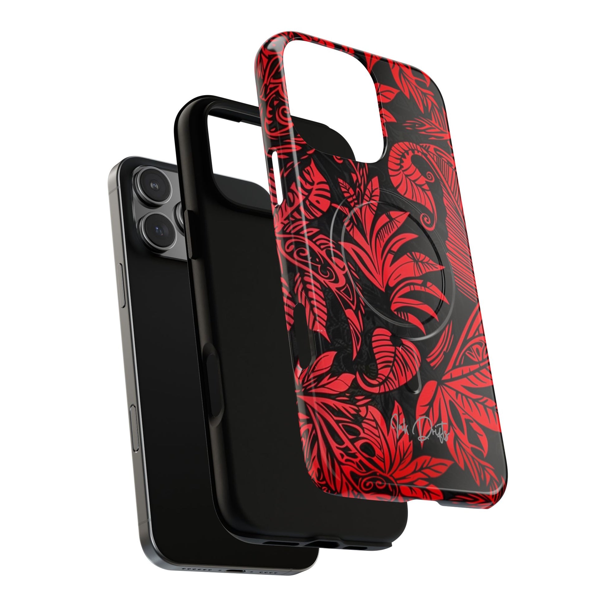 Phone Case - Crimson Jungle | MagSafe iPhone Case