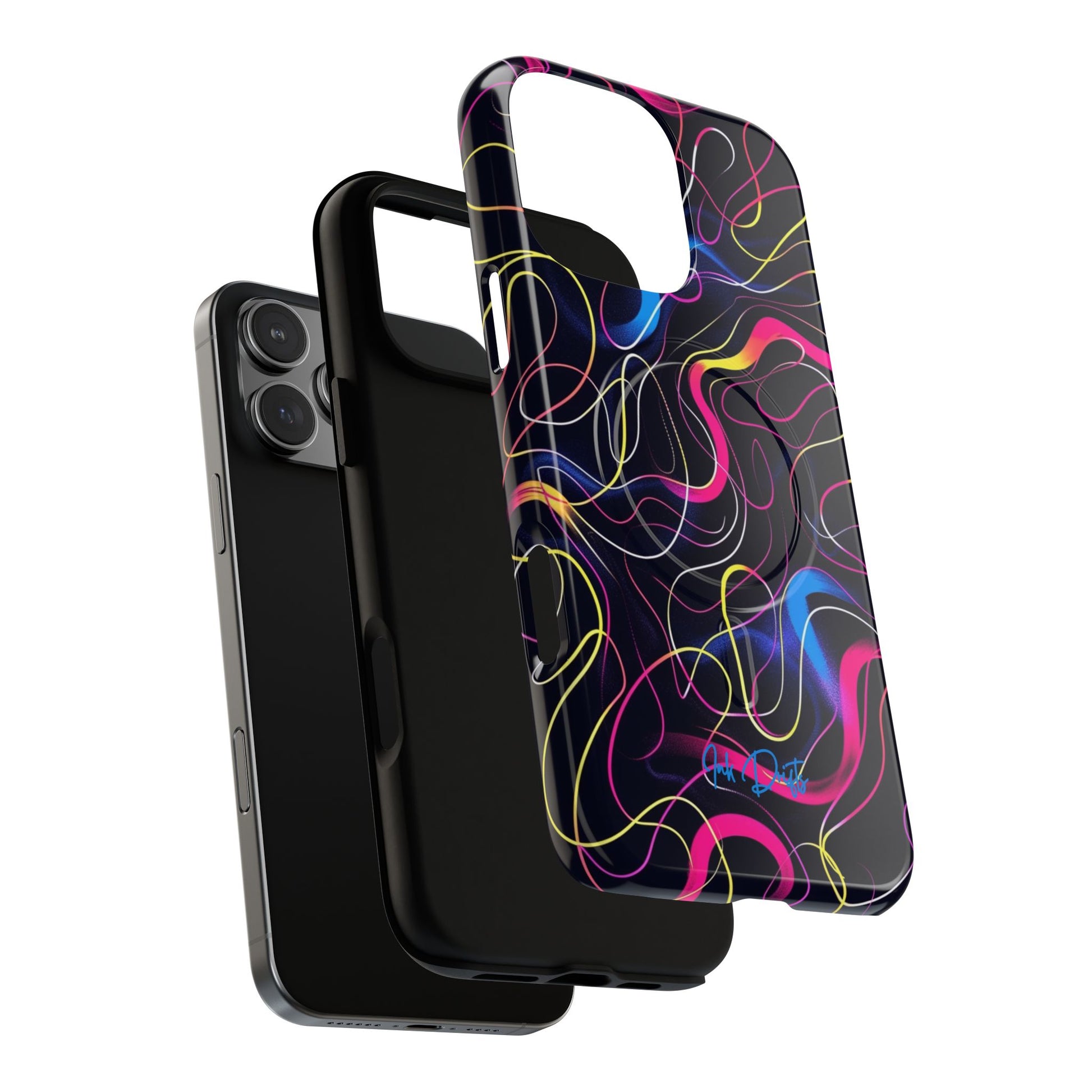 Phone Case - Neon Tangles | MagSafe iPhone Case