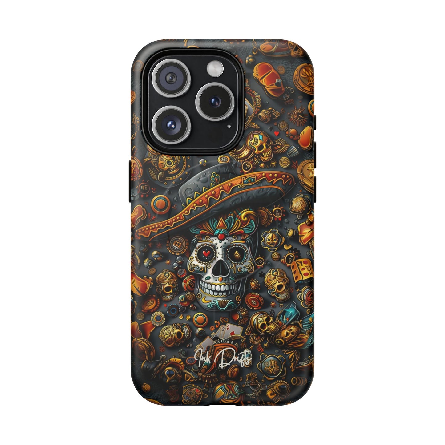 iPhone 15 Pro Matte Phone Case - Aztec Gold | MagSafe iPhone Case