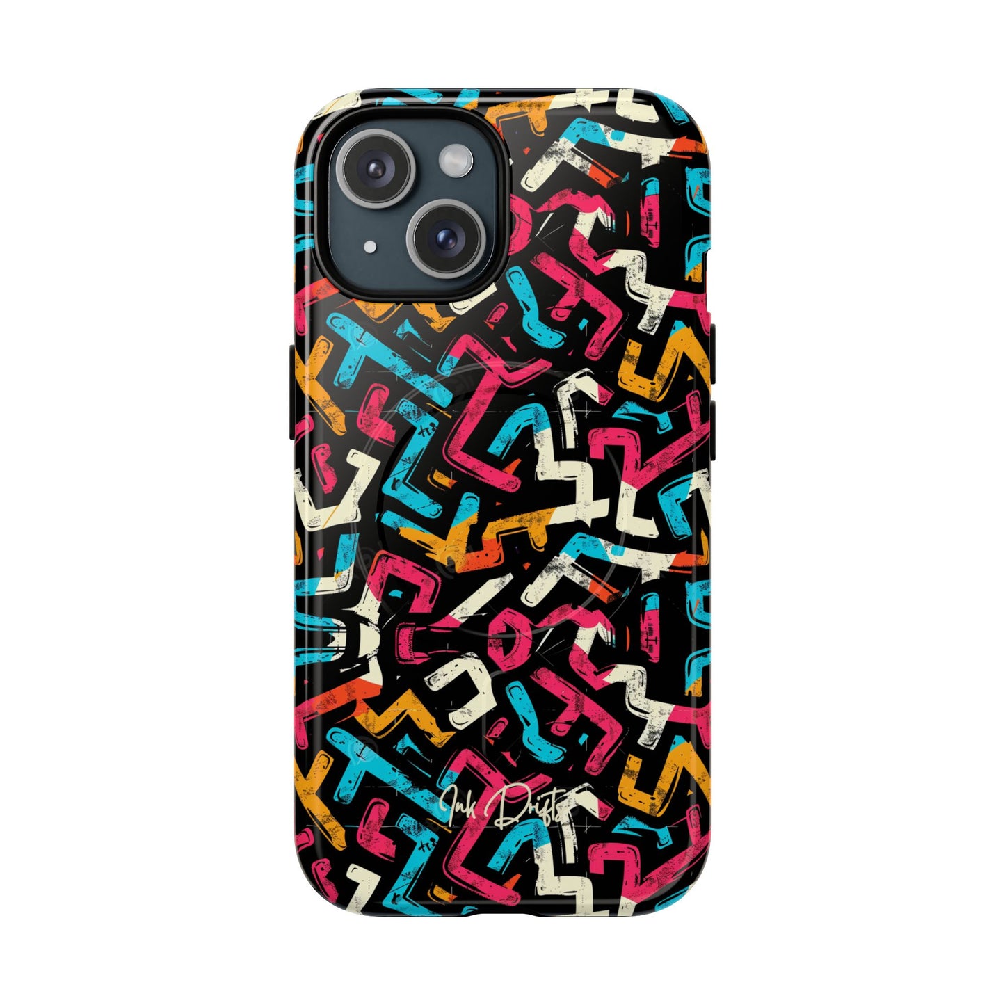 iPhone 15 Glossy Phone Case - Color Frenzy | MagSafe iPhone Case