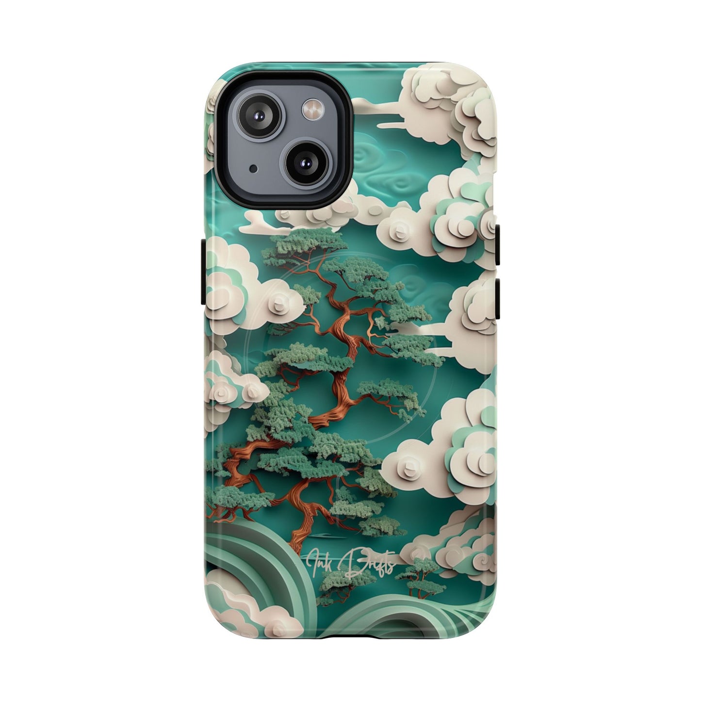 iPhone 14 Glossy Phone Case - Celestial Bonsai | MagSafe iPhone Case