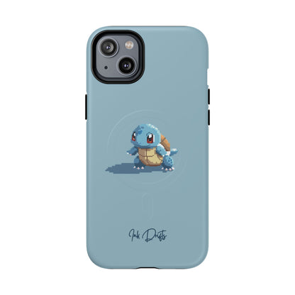 iPhone 14 Plus Matte Phone Case - Pixel Squirtle | MagSafe iPhone Case