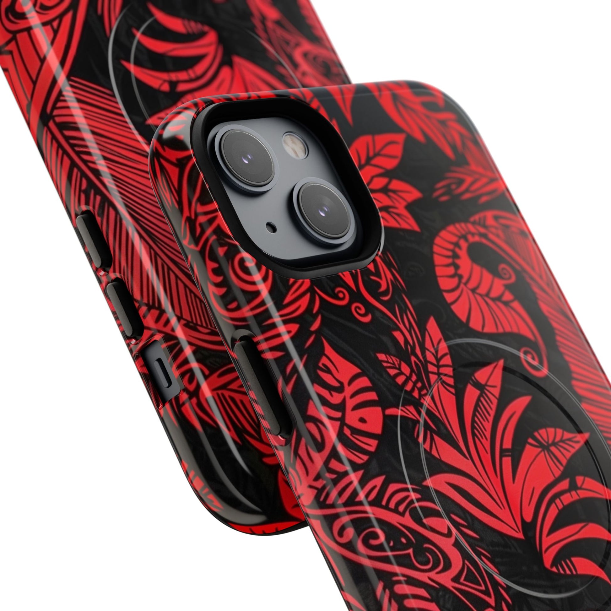 Phone Case - Crimson Jungle | MagSafe iPhone Case