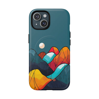 iPhone 15 Matte Phone Case - Autumn Mountains | MagSafe iPhone Case