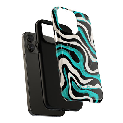 Phone Case - Aqua Strata | MagSafe iPhone Case