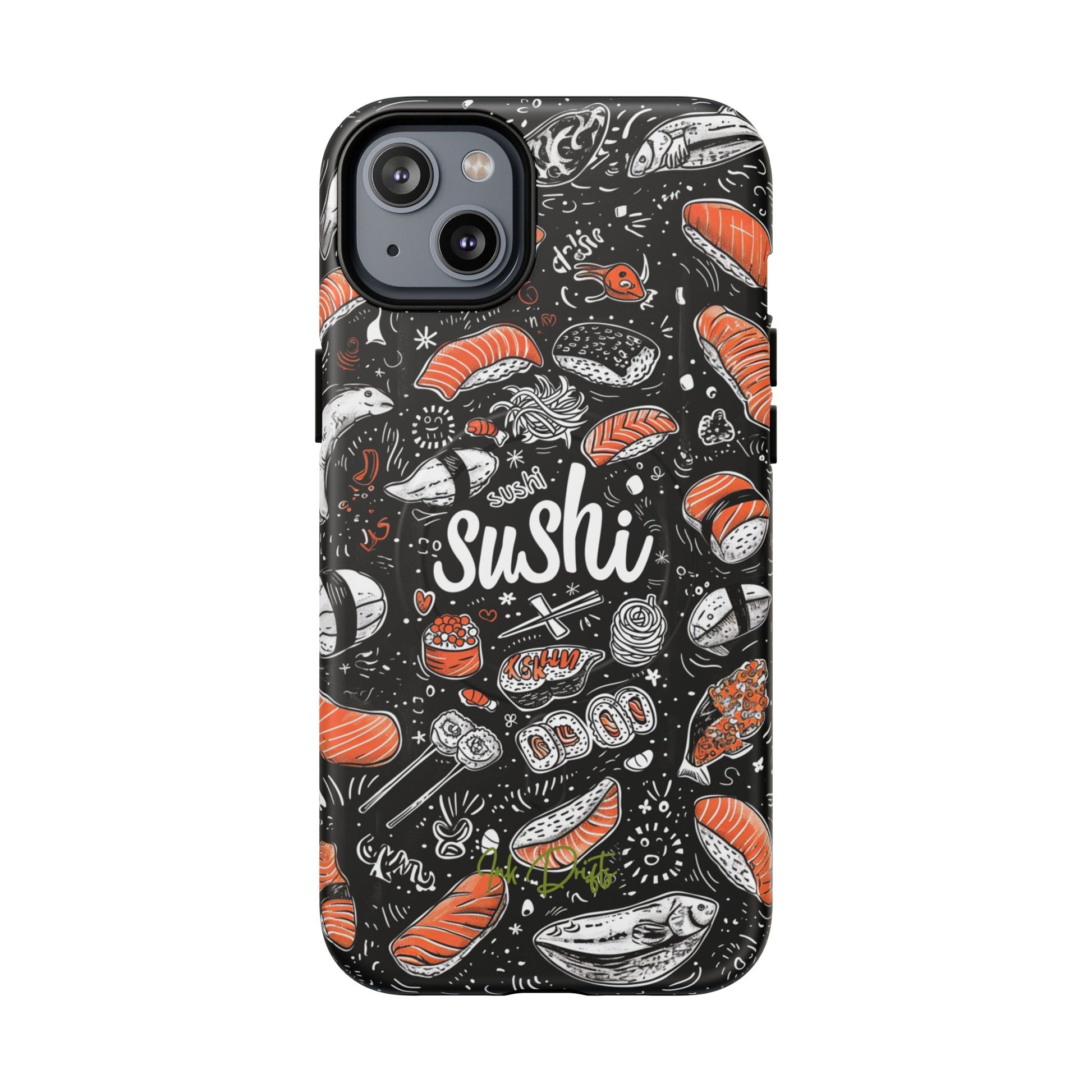 iPhone 14 Plus Matte Phone Case - Sushi Delight | MagSafe iPhone Case