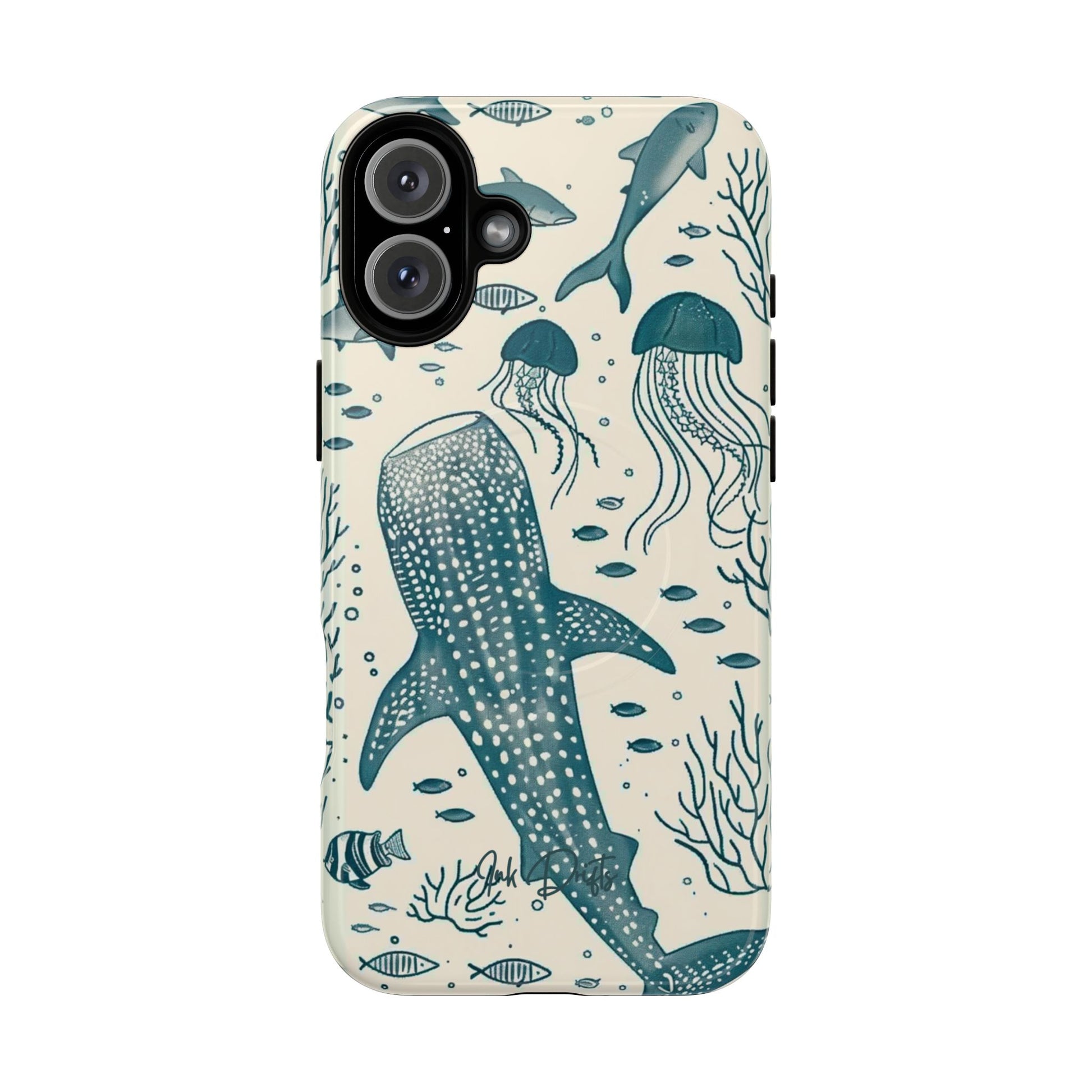 iPhone 16 Plus Glossy Phone Case - Ocean Depths | MagSafe iPhone Case