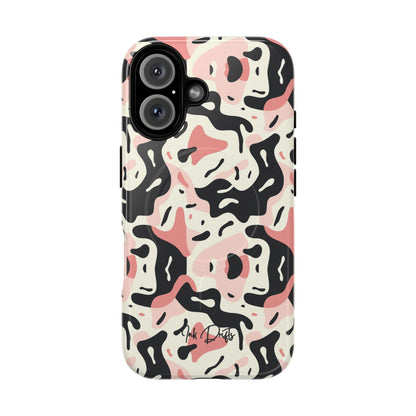 iPhone 16 Glossy Phone Case - Pastel Camo | MagSafe iPhone Case