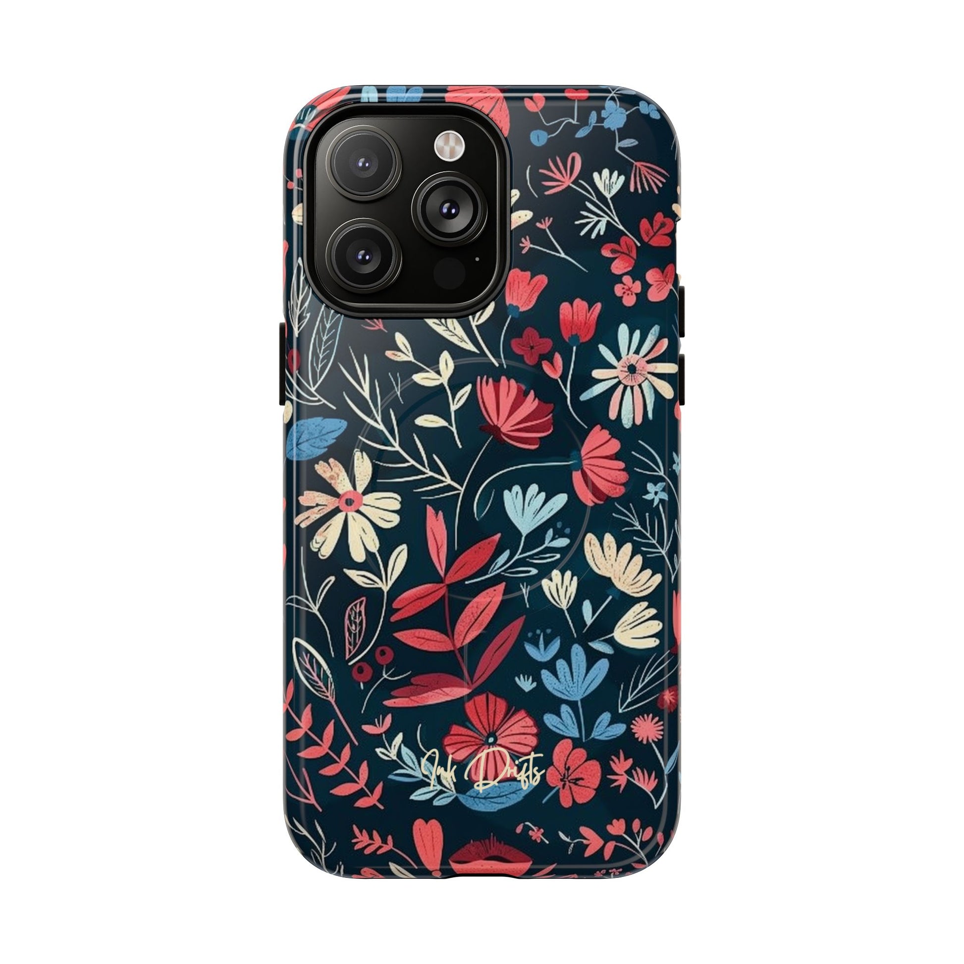 iPhone 14 Pro Max Glossy Phone Case - Twilight Petals | MagSafe iPhone Case