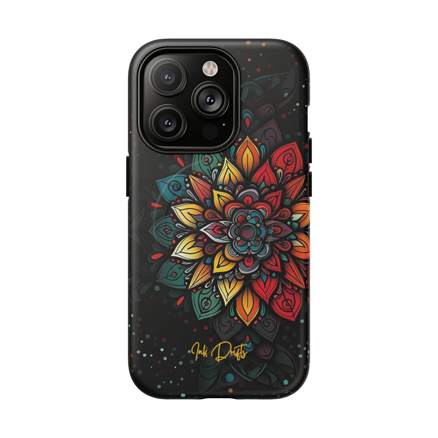 iPhone 14 Pro Matte Phone Case - Mandala Radiance | MagSafe iPhone Case