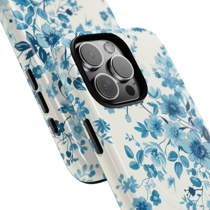 Phone Case - Blue Blossom | MagSafe iPhone Case