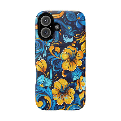 iPhone 16 Matte Phone Case - Floral Fusion | MagSafe iPhone Case