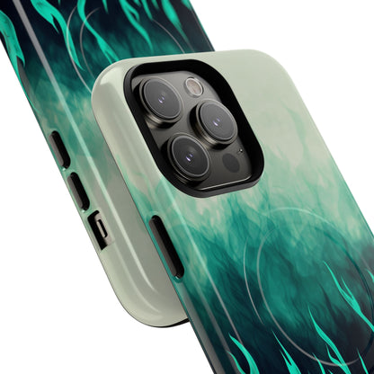 Phone Case - Teal Inferno | MagSafe iPhone Case