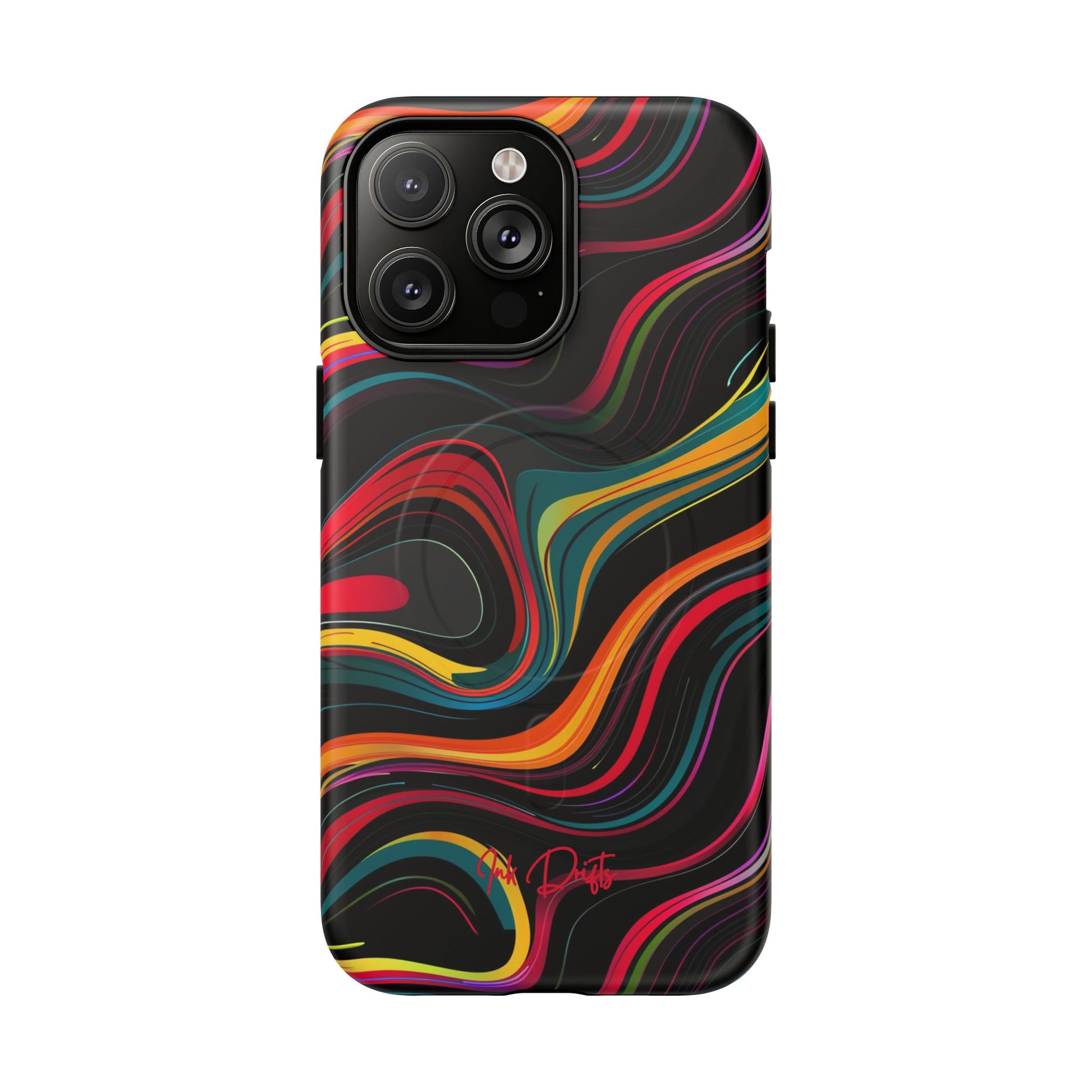 iPhone 14 Pro Max Matte Phone Case - Vivid Currents | MagSafe iPhone Case