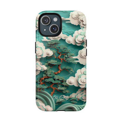 iPhone 15 Glossy Phone Case - Celestial Bonsai | MagSafe iPhone Case