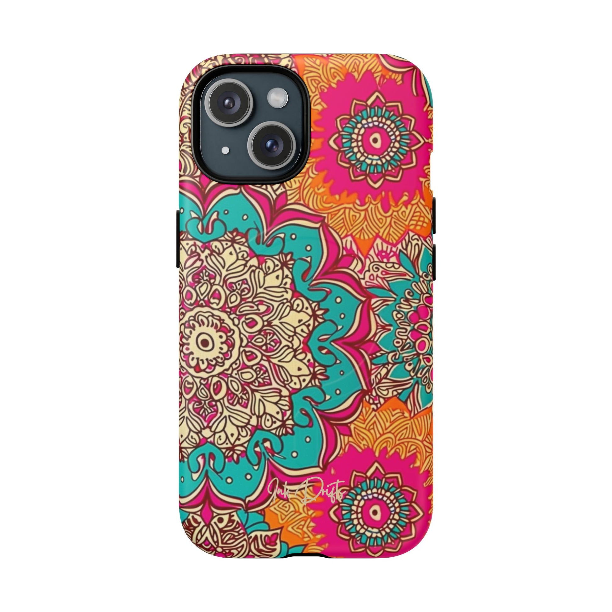 iPhone 15 Matte Phone Case - Kaleido Bliss | MagSafe iPhone Case