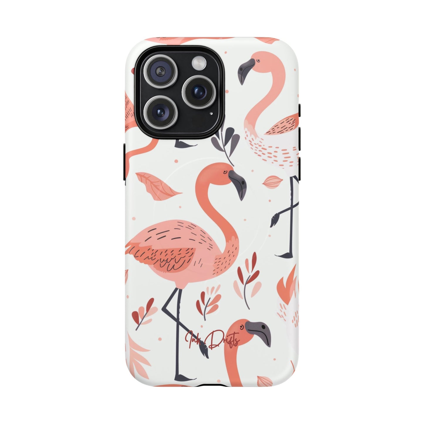 iPhone 15 Pro Max Matte Phone Case - Flamingo Paradise | MagSafe iPhone Case