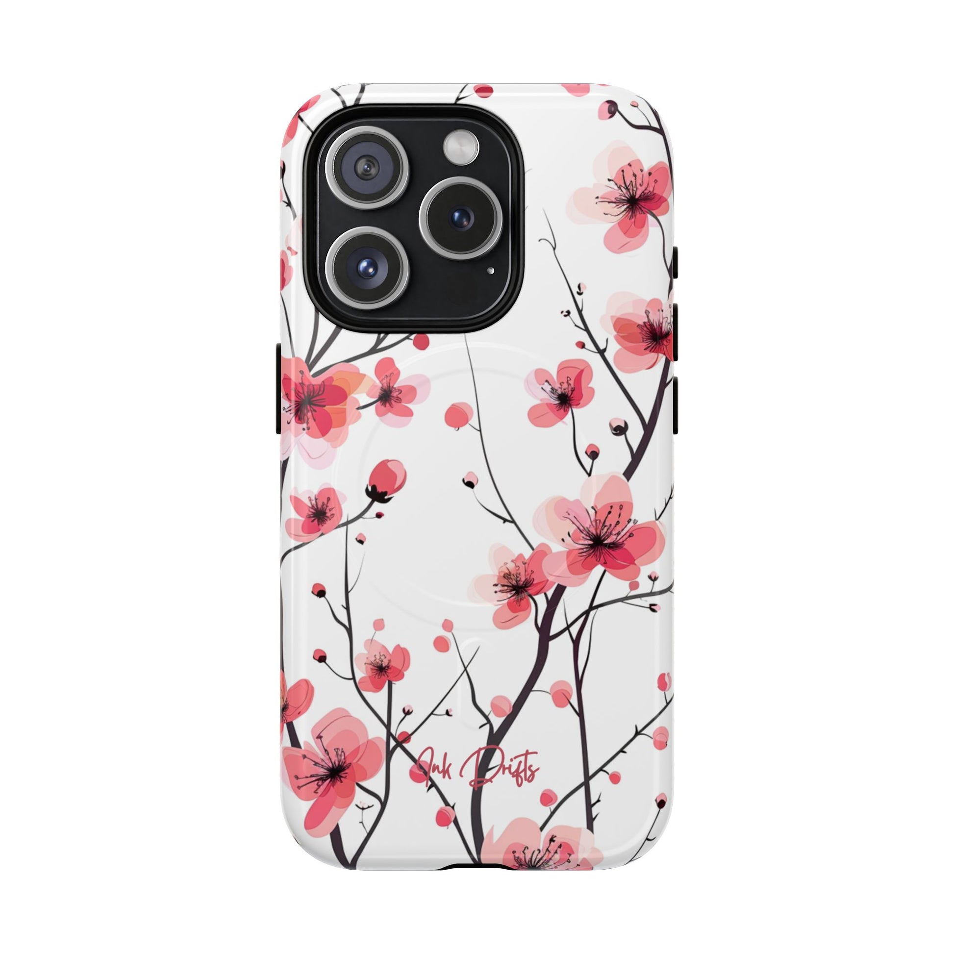 iPhone 15 Pro Glossy Phone Case - Blossom Breeze | MagSafe iPhone Case