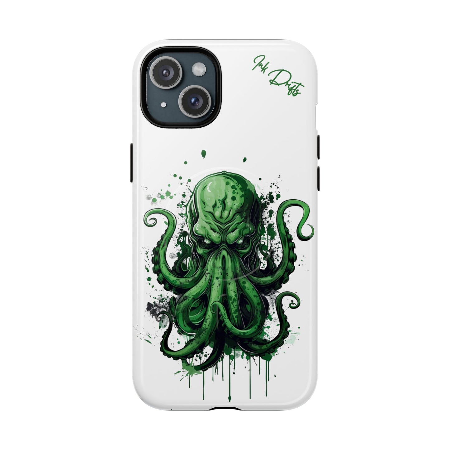 iPhone 15 Plus Glossy Phone Case - Kraken Fury | MagSafe iPhone Case