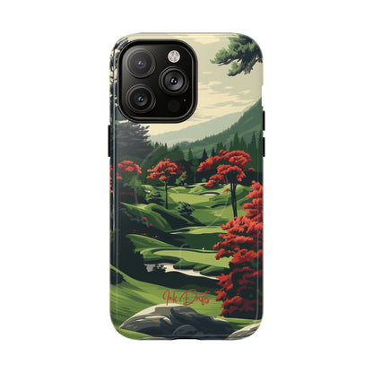 iPhone 14 Pro Max Glossy Phone Case - Tranquil Hills | MagSafe iPhone Case