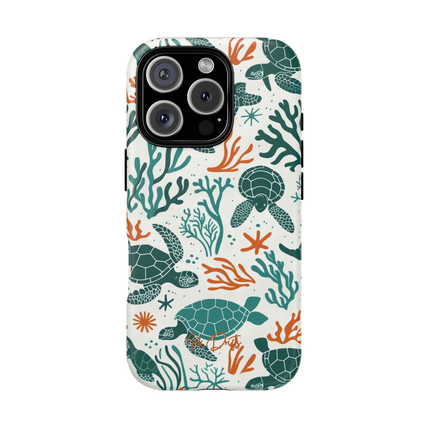 iPhone 16 Pro Matte Phone Case - Turtle Tango | MagSafe iPhone Case