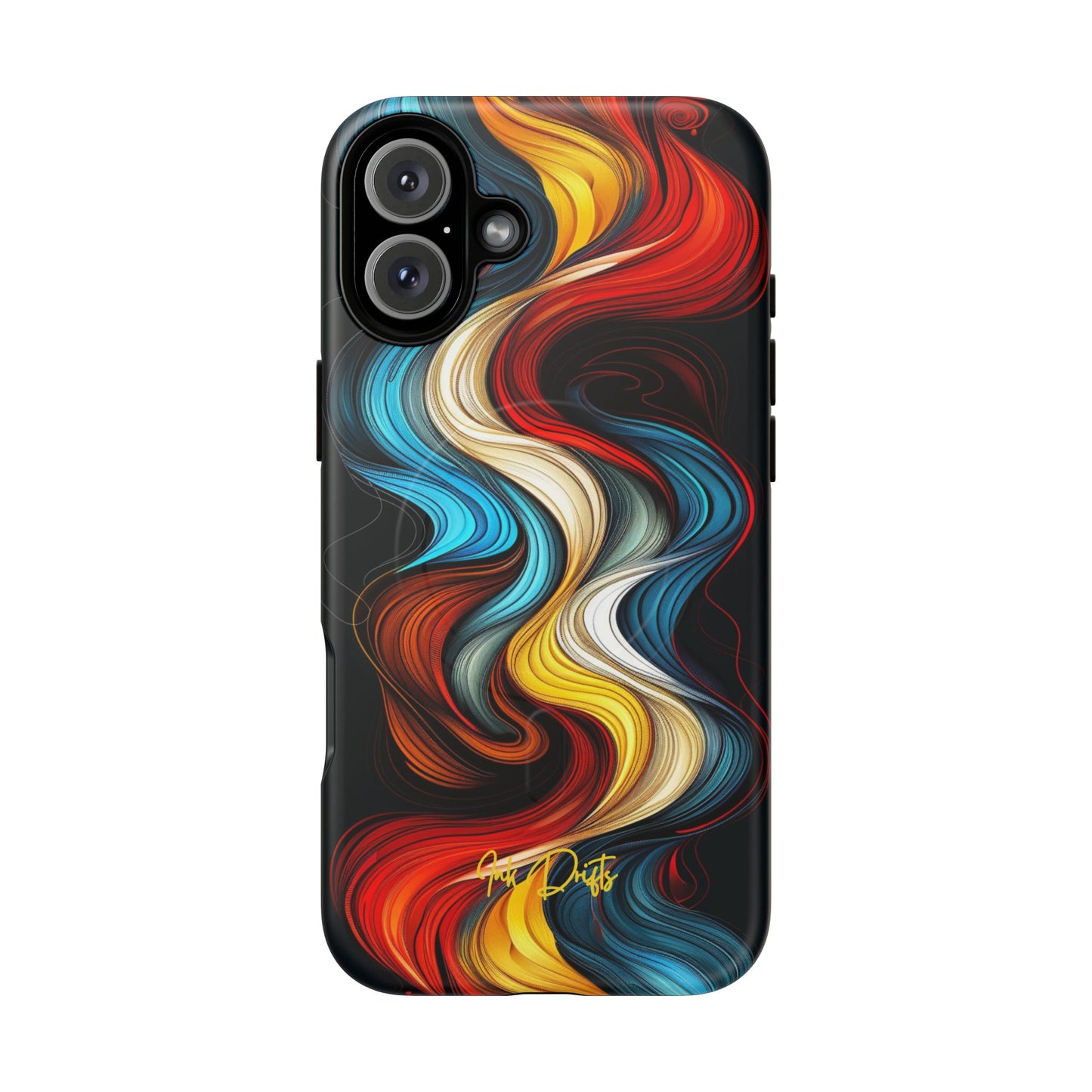 iPhone 16 Plus Matte Phone Case - Tangled Colors | MagSafe iPhone Case