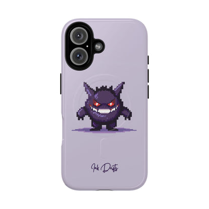 iPhone 16 Glossy Phone Case - Pixel Gengar | MagSafe iPhone Case