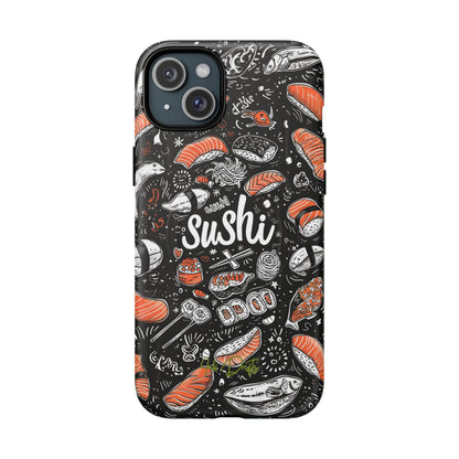 iPhone 15 Plus Matte Phone Case - Sushi Delight | MagSafe iPhone Case