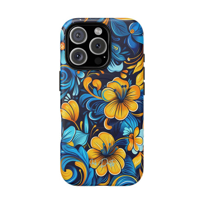 iPhone 16 Pro Matte Phone Case - Floral Fusion | MagSafe iPhone Case